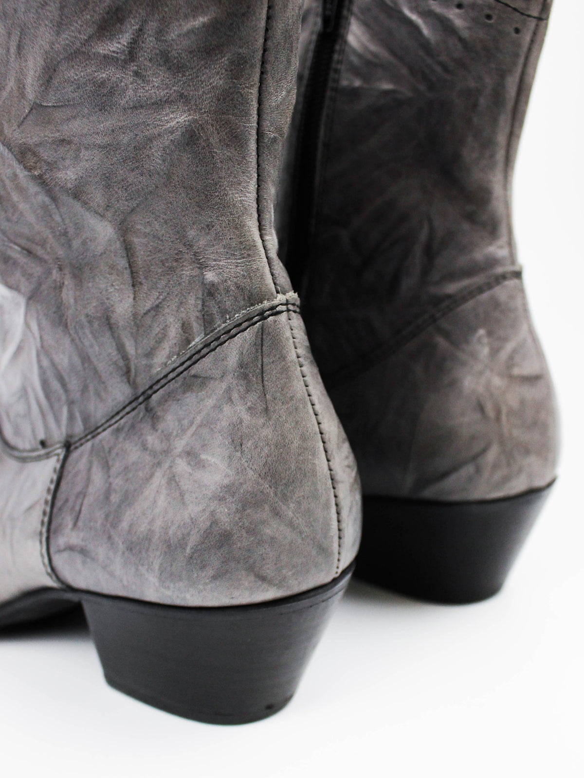 Gabor Western Boots Grey Leather