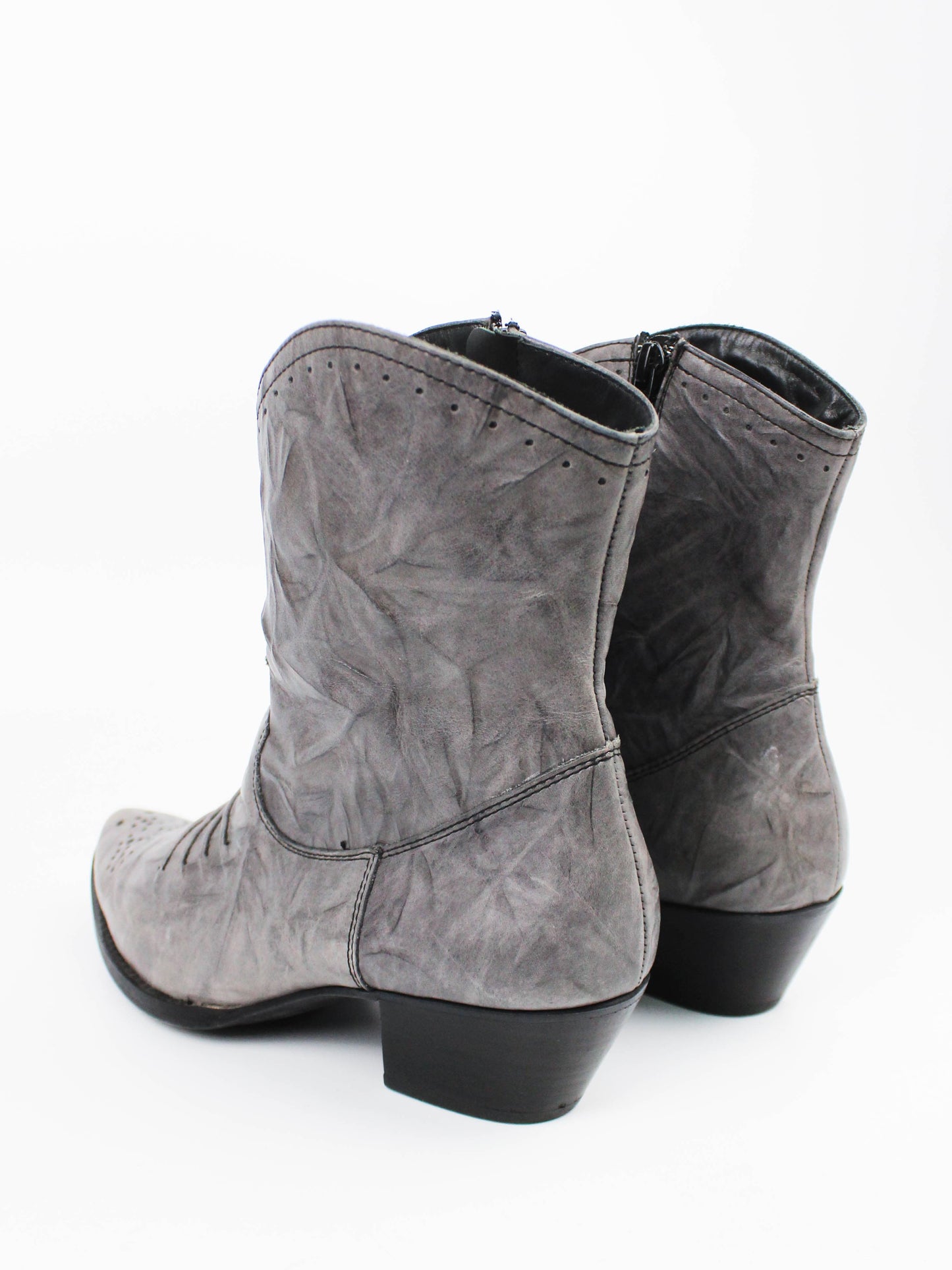 Gabor Western Boots Grey Leather