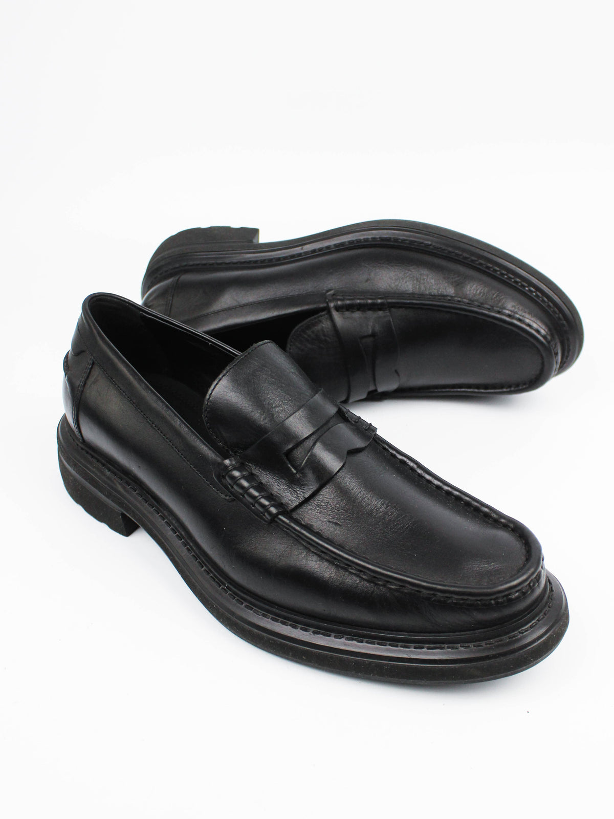 Marks & Spencer Black Leather Loafers