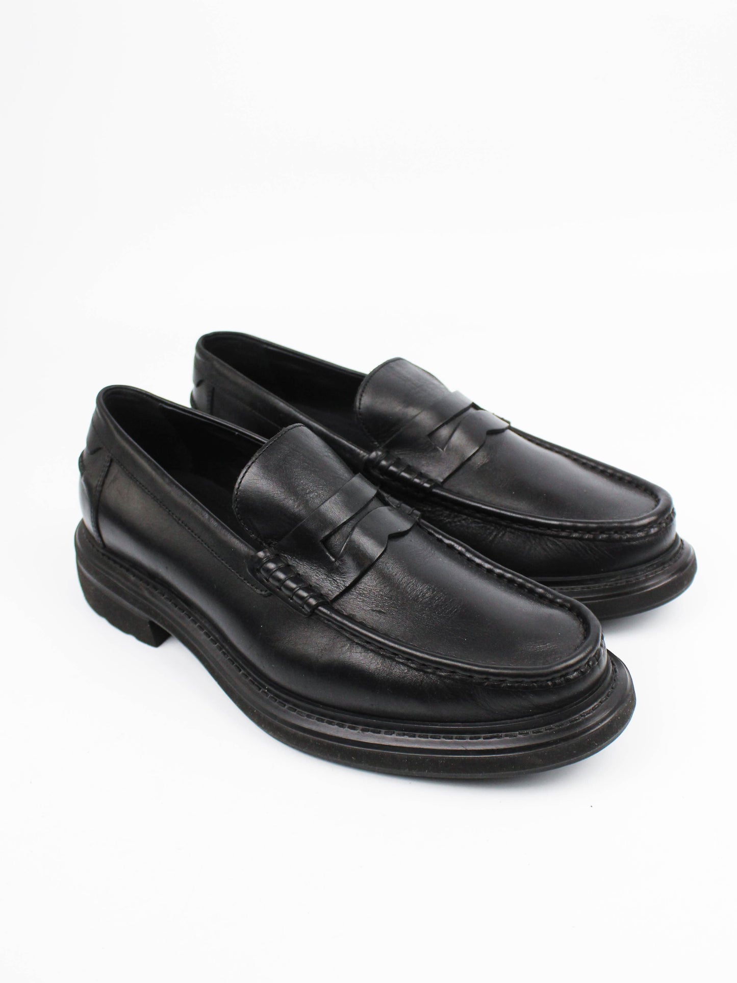 Marks & Spencer Black Leather Loafers