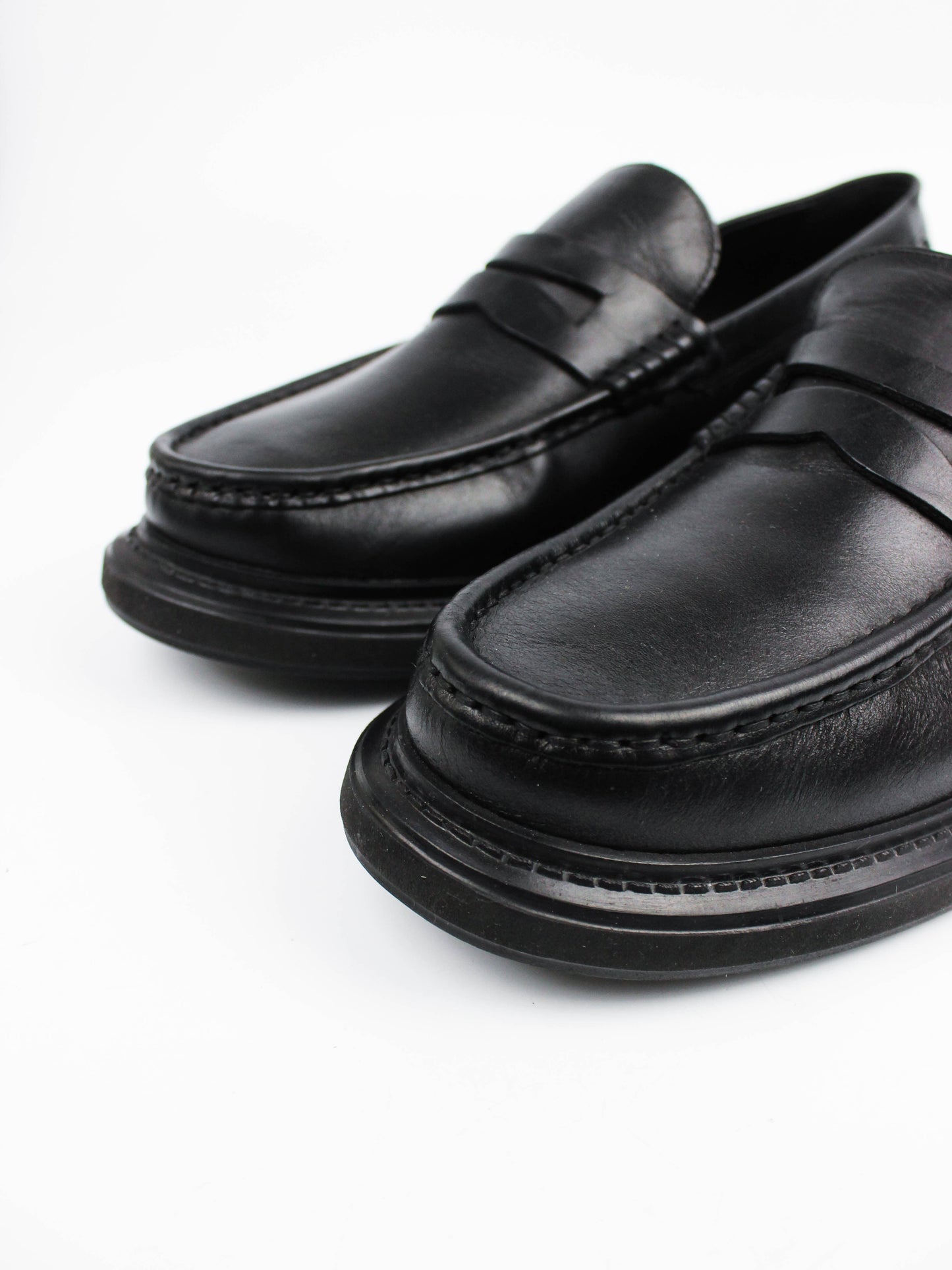 Marks & Spencer Black Leather Loafers
