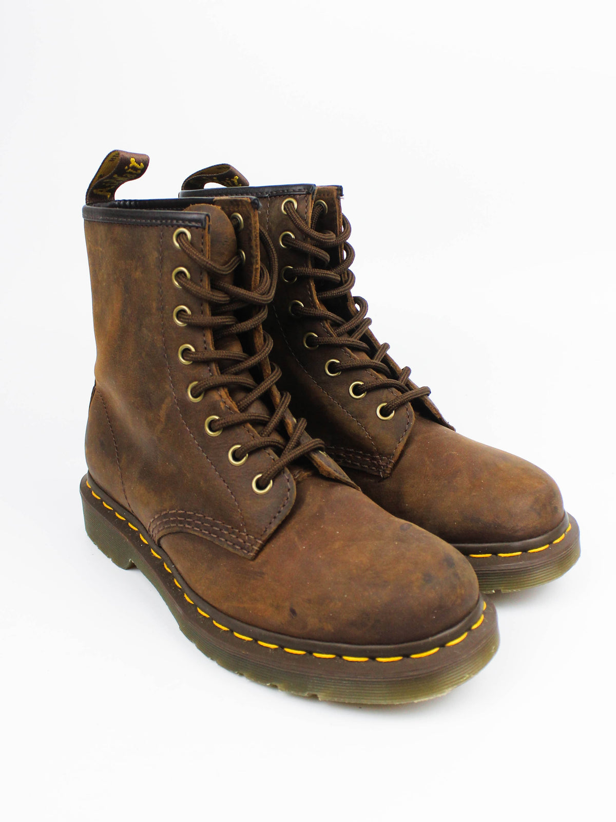 Dr. Martens 1490 Brown Leather Boots