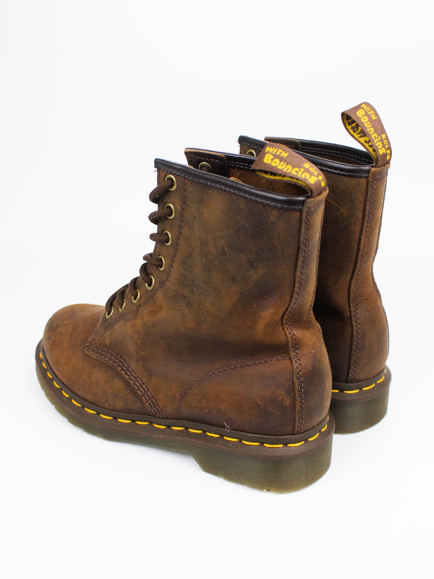 Dr. Martens 1490 Brown Leather Boots