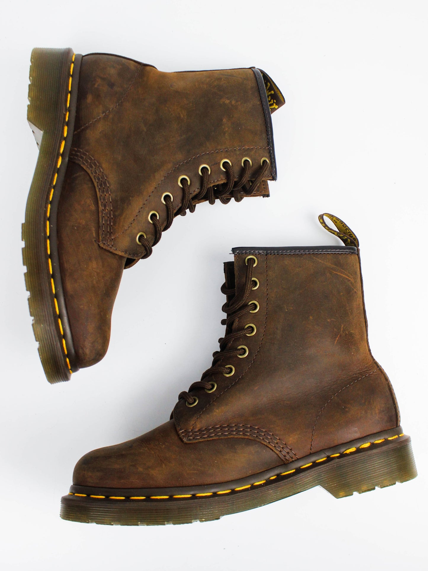 Dr. Martens 1490 Brown Leather Boots