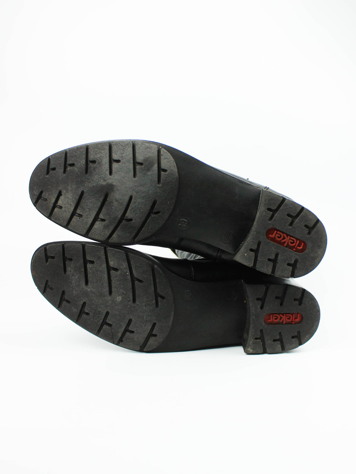 Black Leather Harness Boots