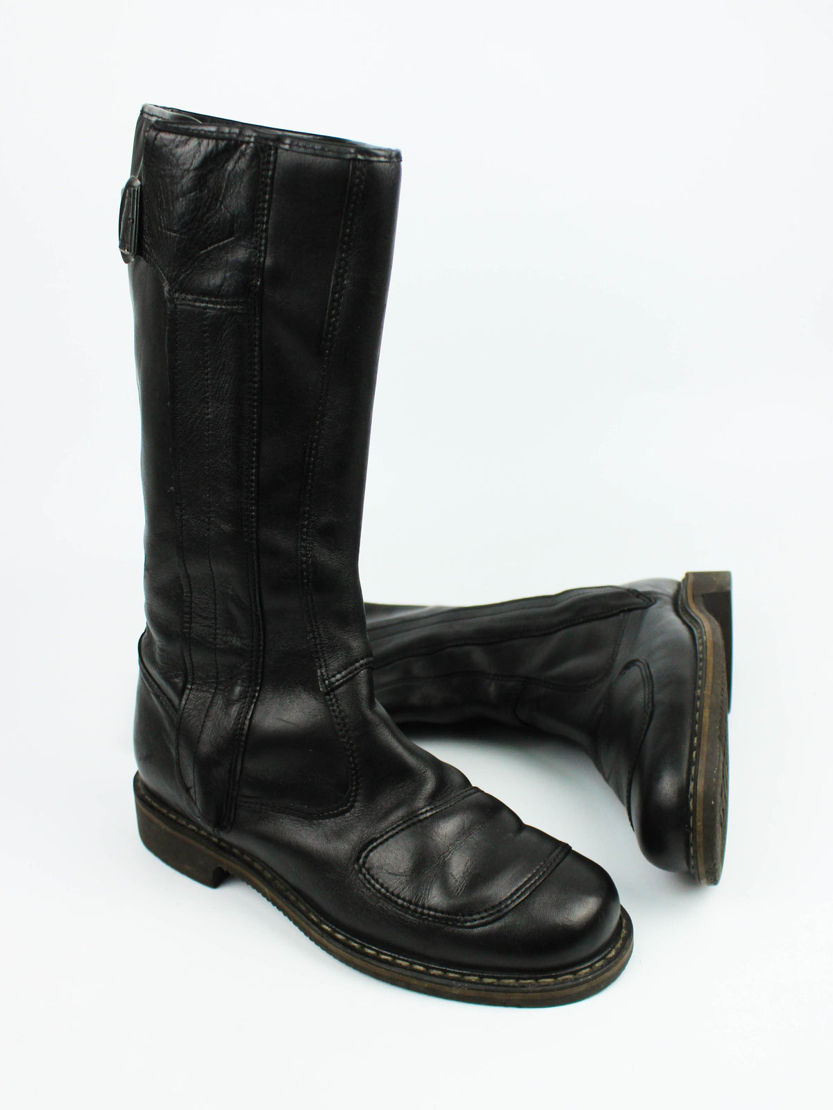 Black Leather Tall Boots
