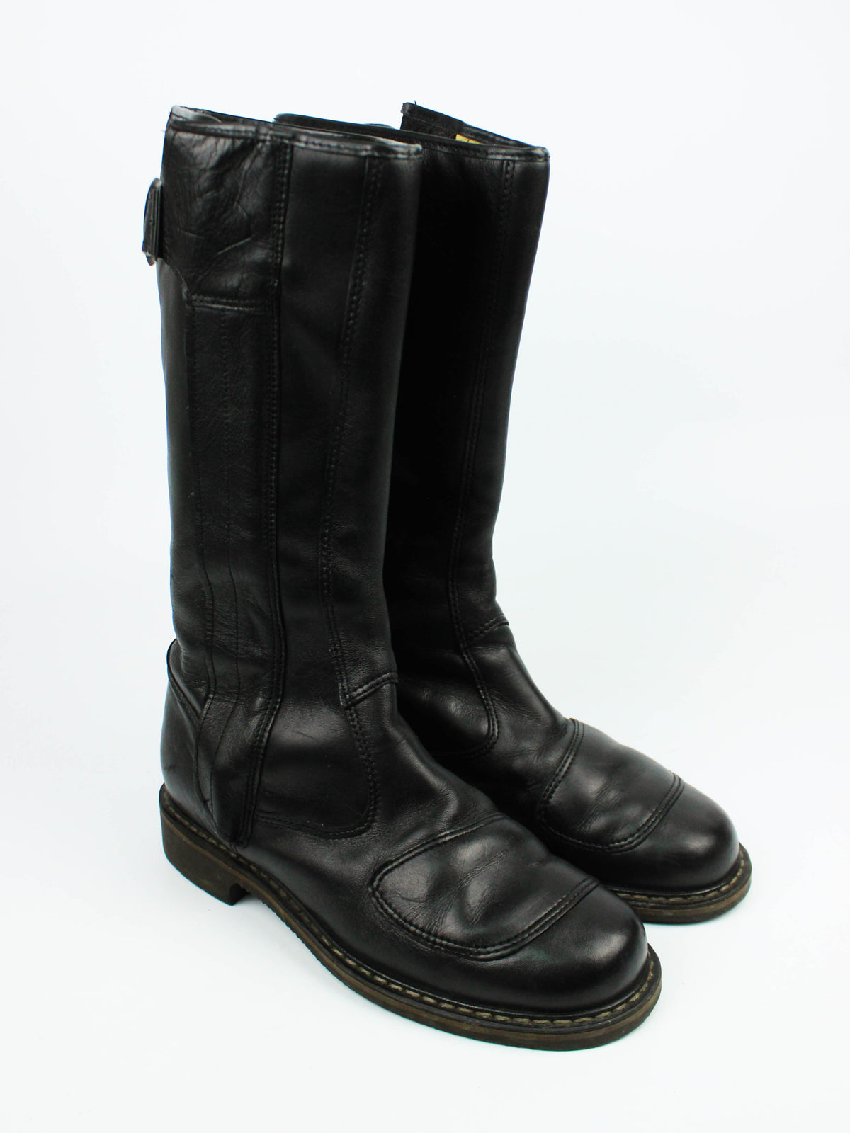 Black Leather Tall Boots