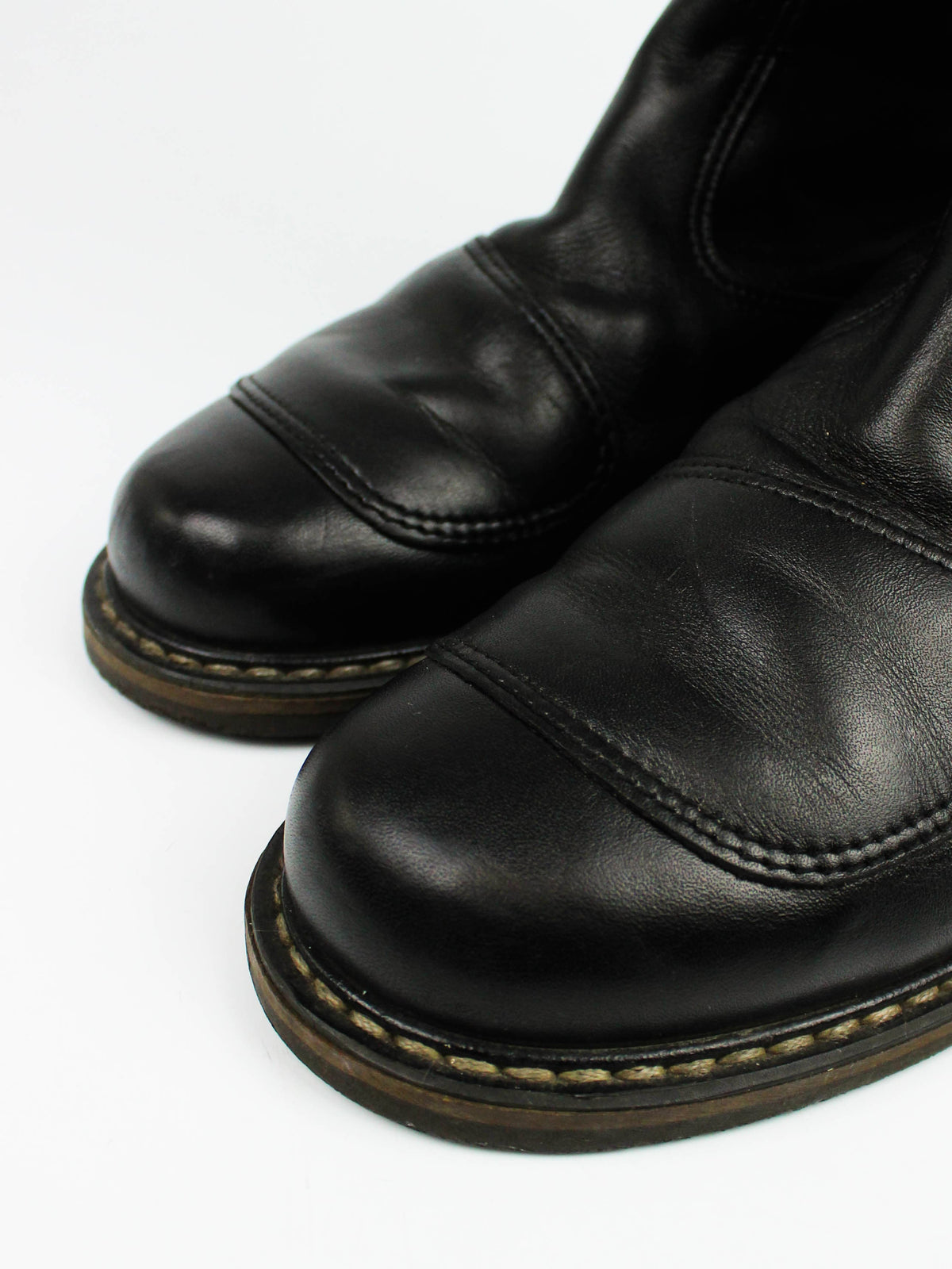 Black Leather Tall Boots