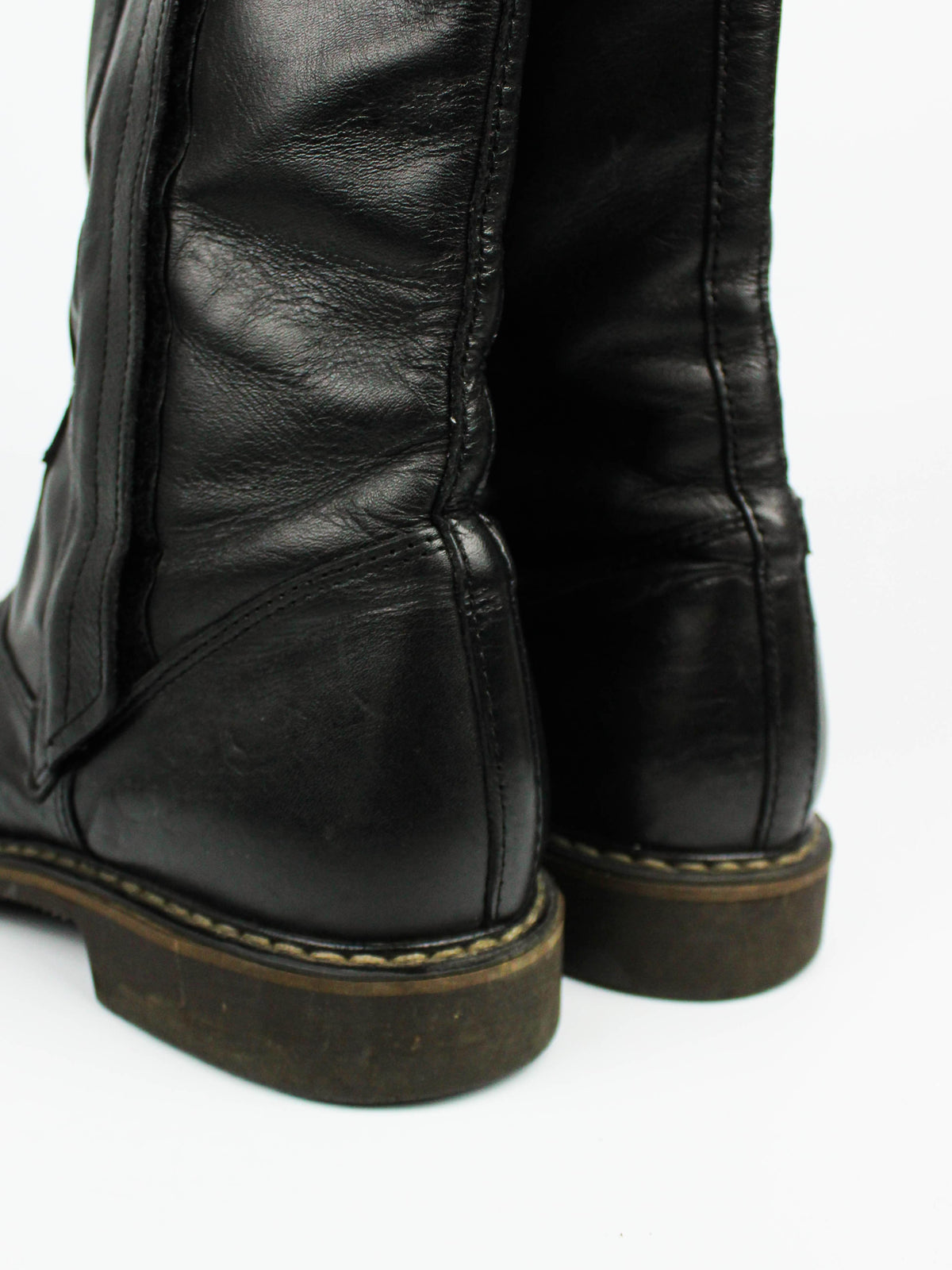 Black Leather Tall Boots