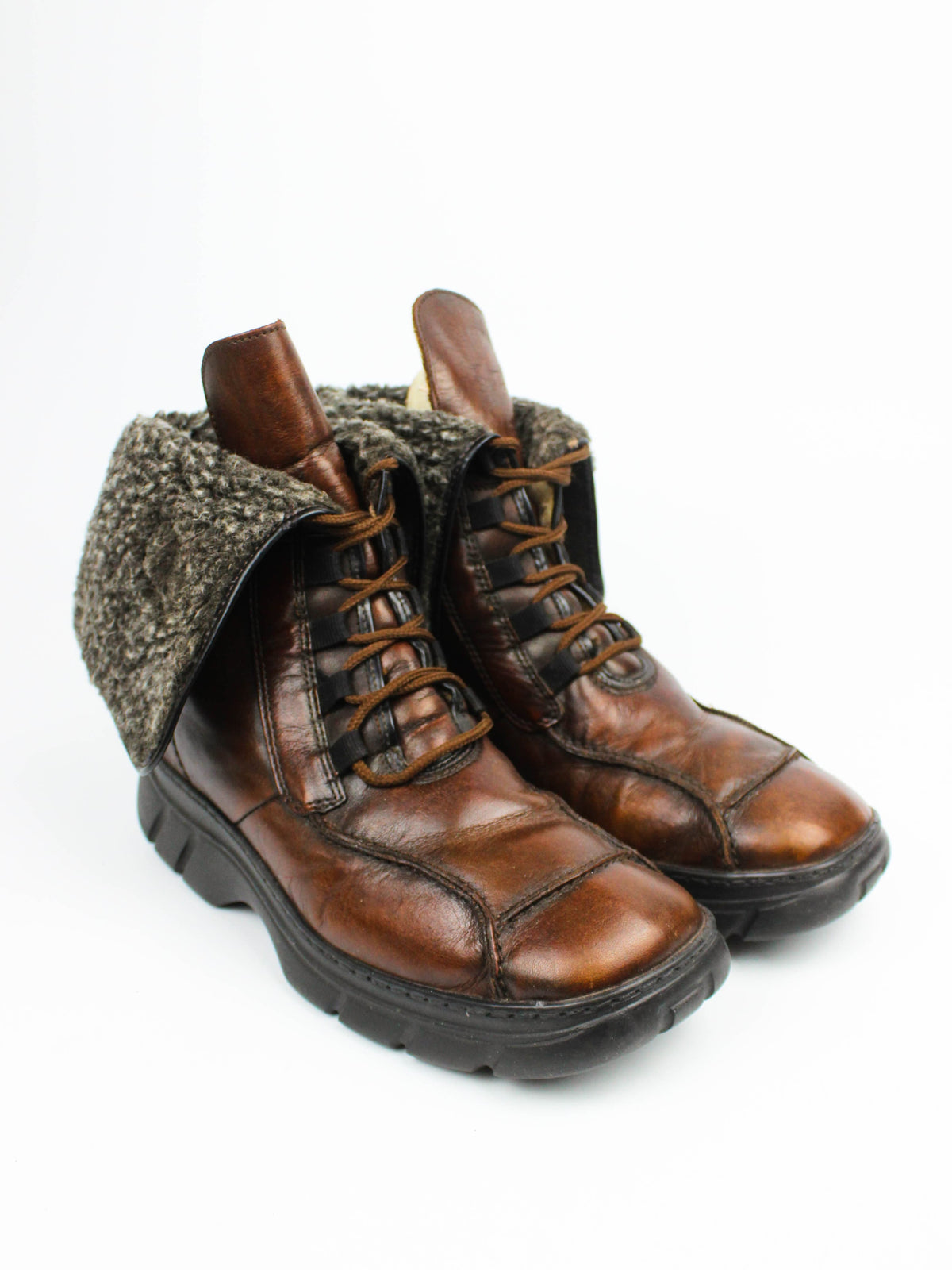 Rieker Brown Leather Winter Boots