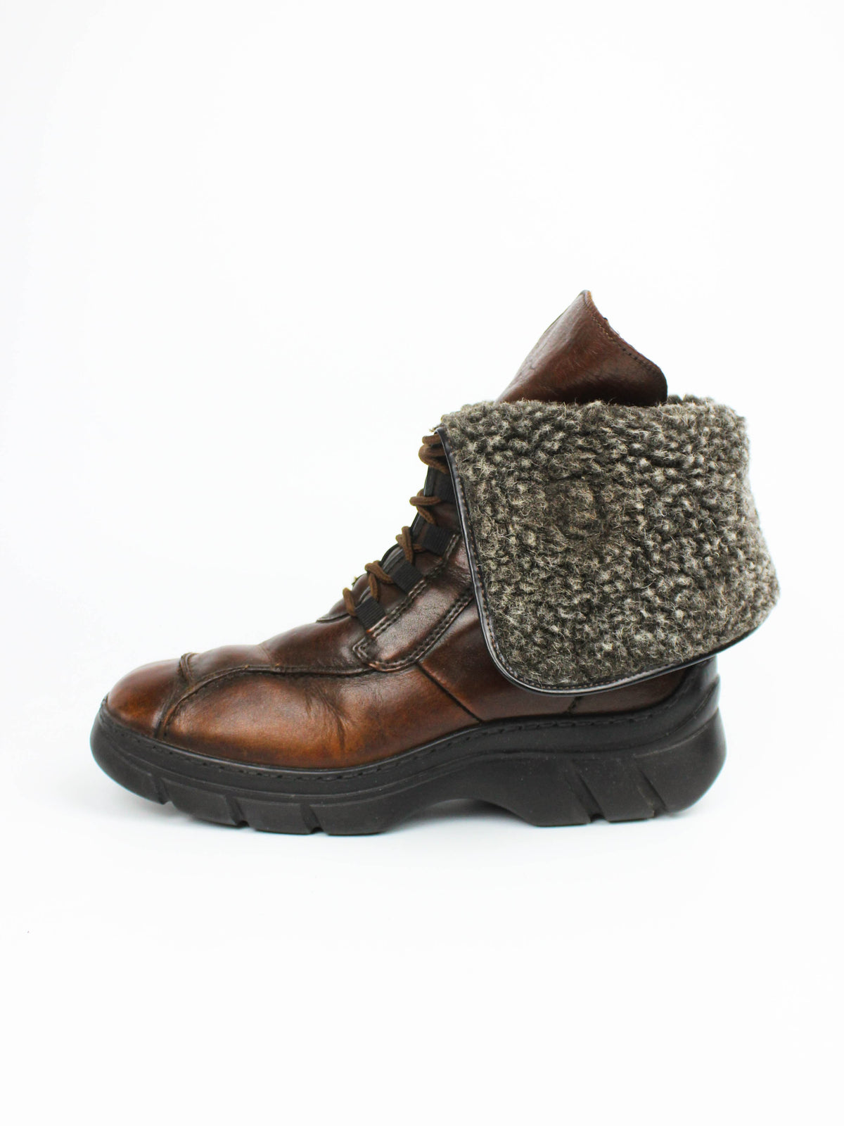 Rieker Brown Leather Winter Boots
