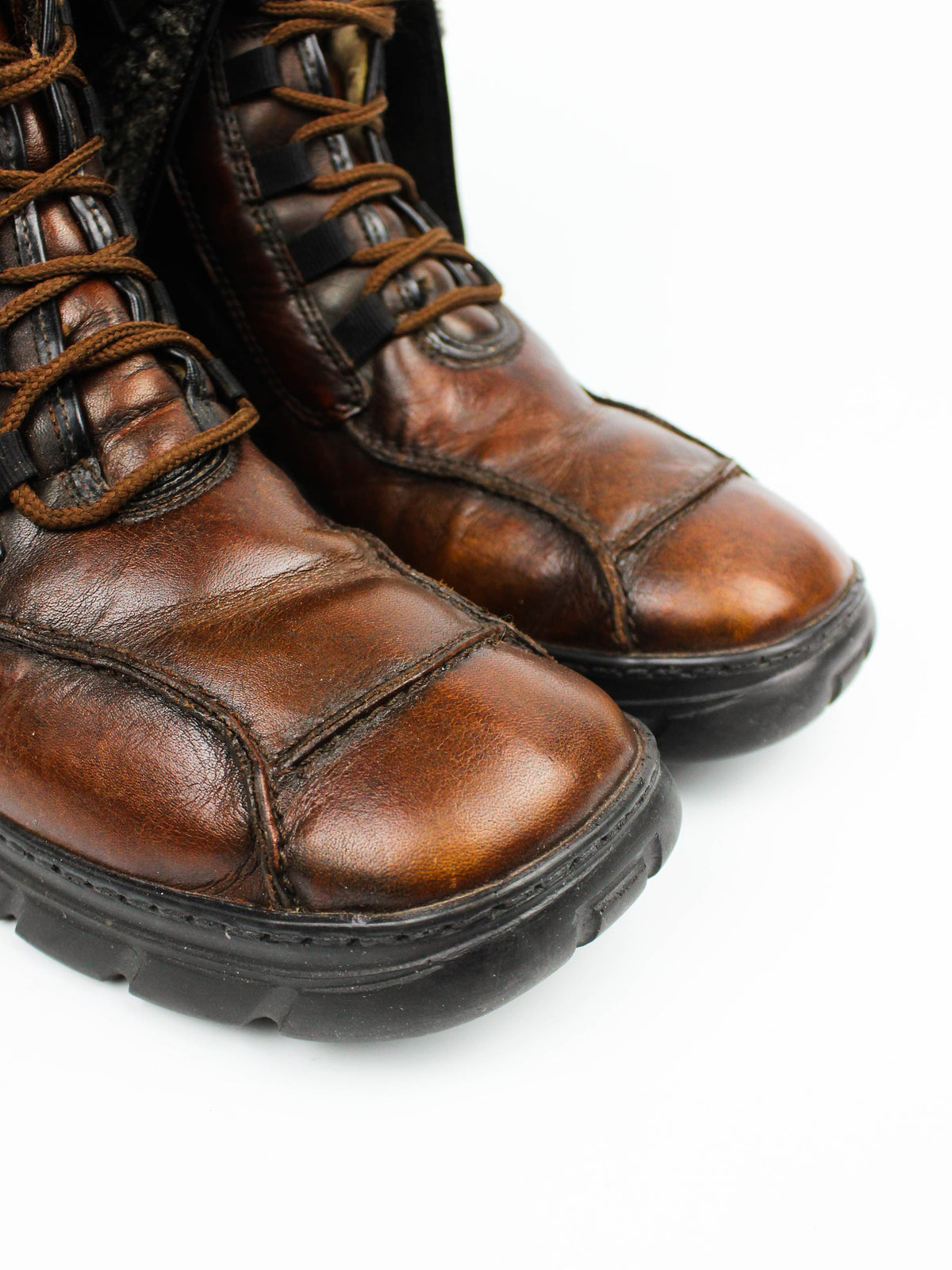 Rieker Brown Leather Winter Boots
