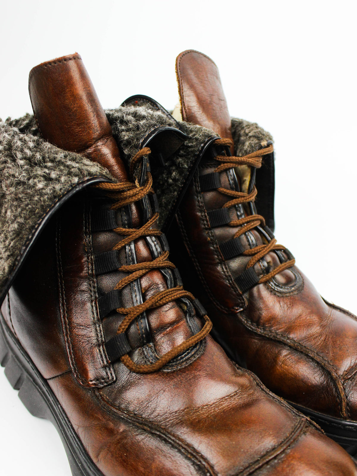 Rieker Brown Leather Winter Boots