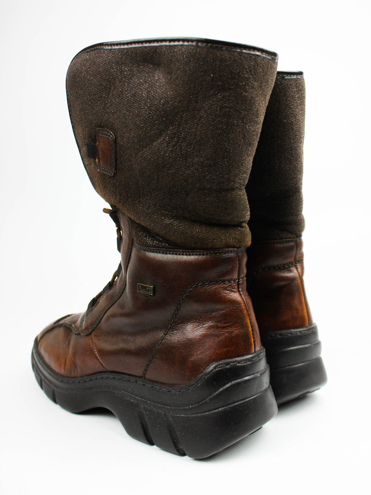 Rieker Brown Leather Winter Boots