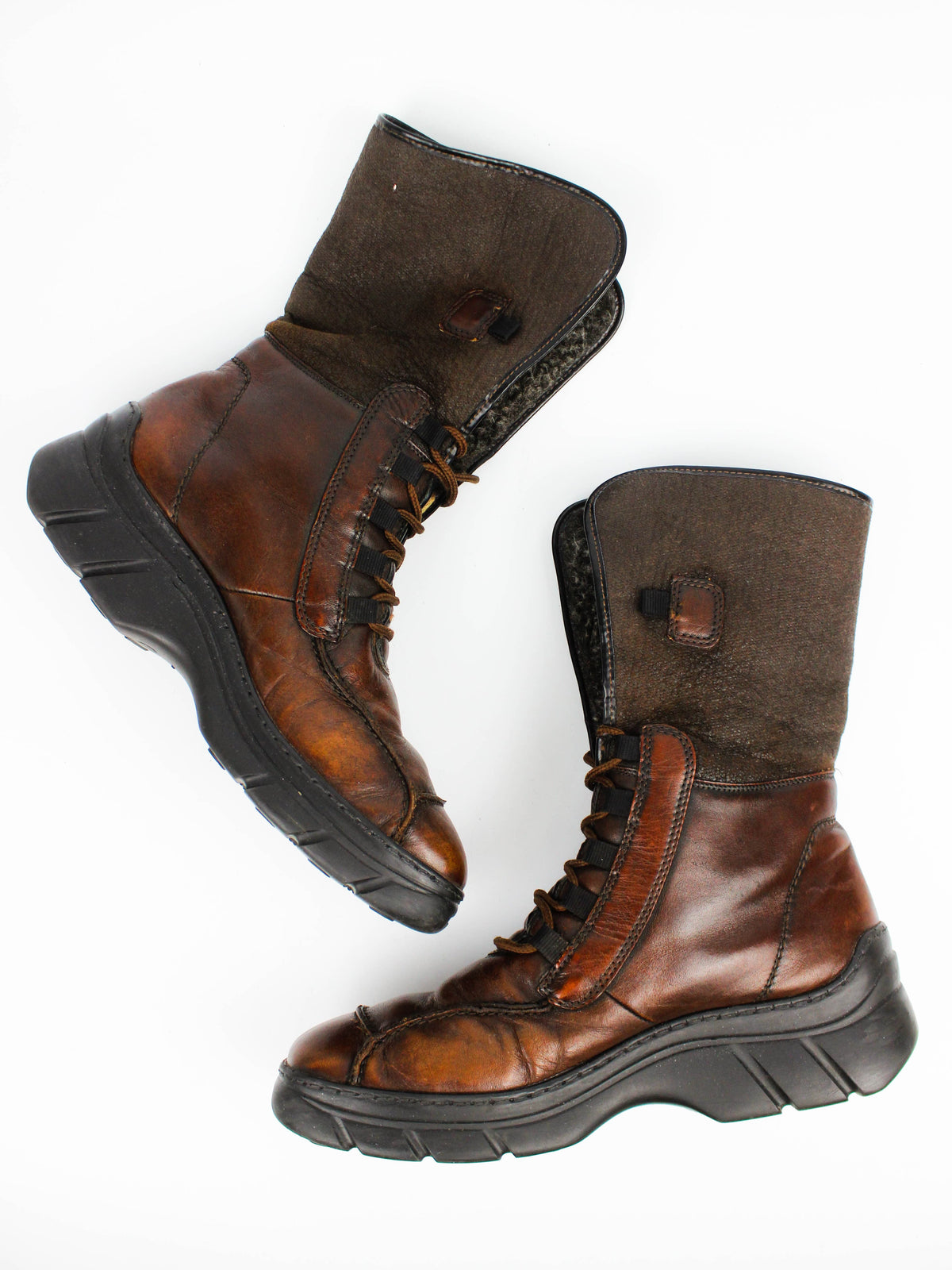 Rieker Brown Leather Winter Boots