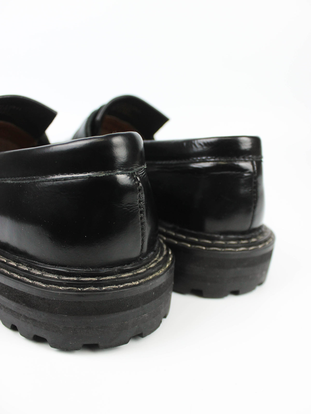 ASOS Black Leather-Look Tassel Loafers