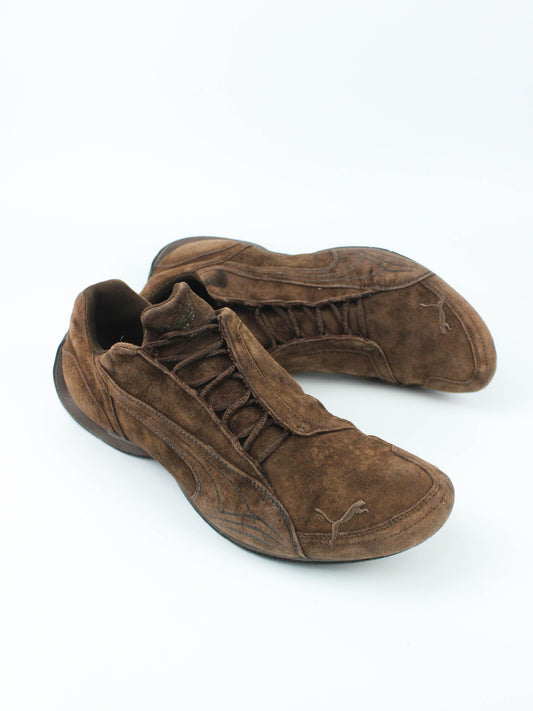 Puma Brown Suede Vintage Sneakers