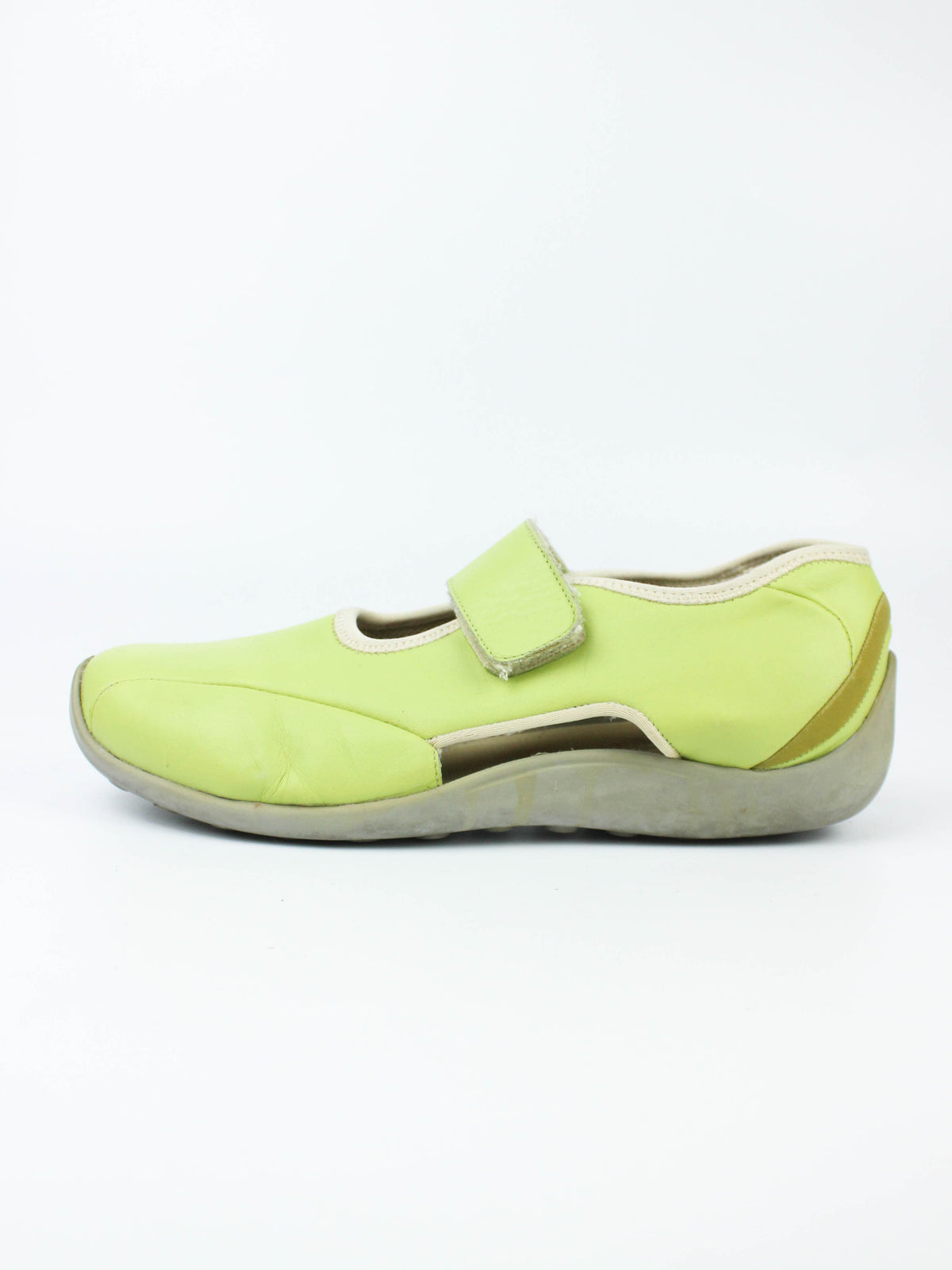 Vintage Green Ballet Sneakers