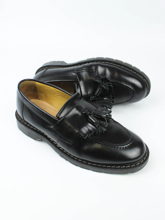 Solovair Tassel Loafer Black Hi-Shine