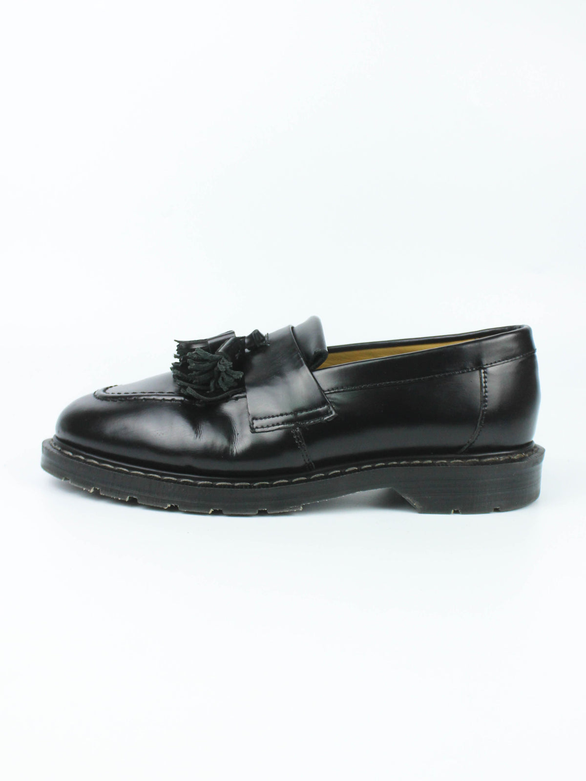 Solovair Tassel Loafer Black Hi-Shine