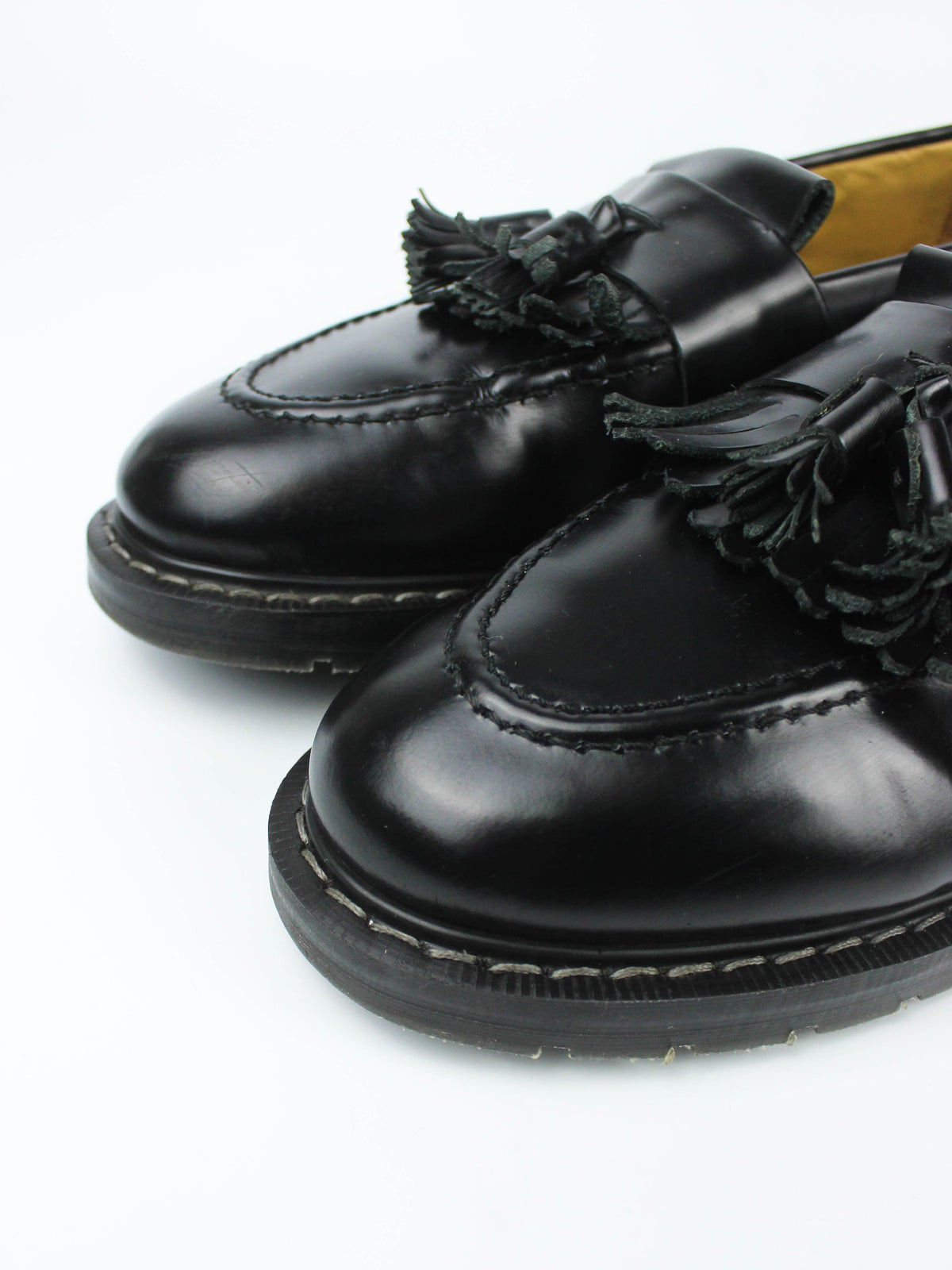 Solovair Tassel Loafer Black Hi-Shine