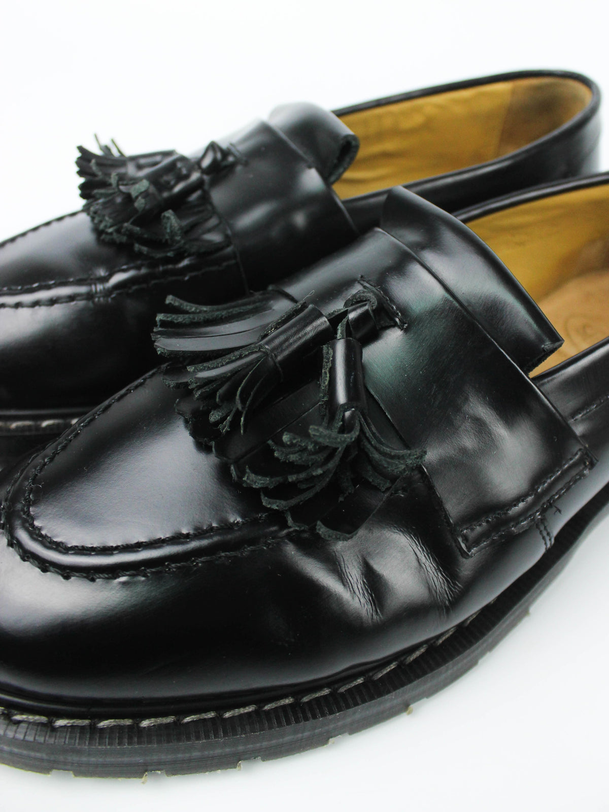 Solovair Tassel Loafer Black Hi-Shine