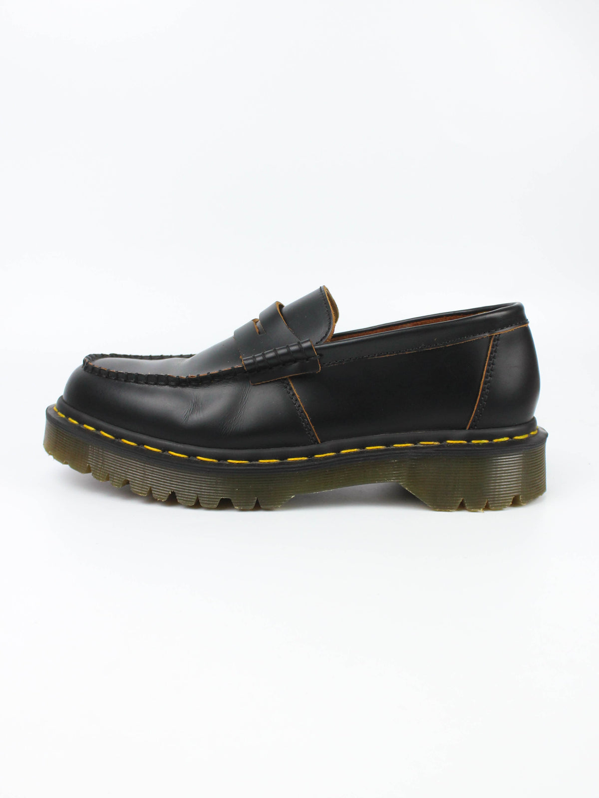 Dr. Martens Black Leather Penny Loafers Made in England