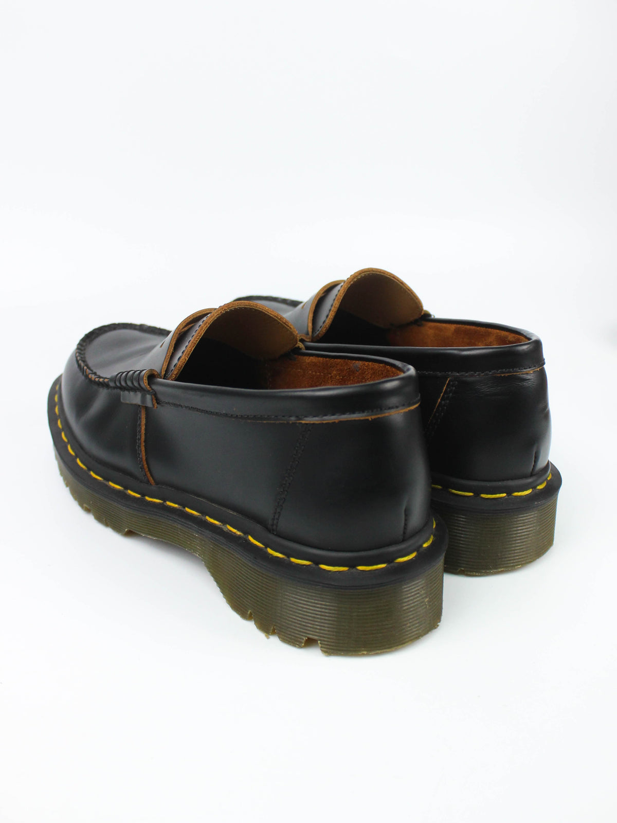Dr. Martens Black Leather Penny Loafers Made in England