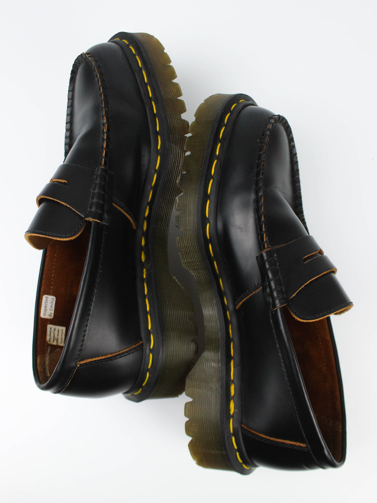 Dr. Martens Black Leather Penny Loafers Made in England