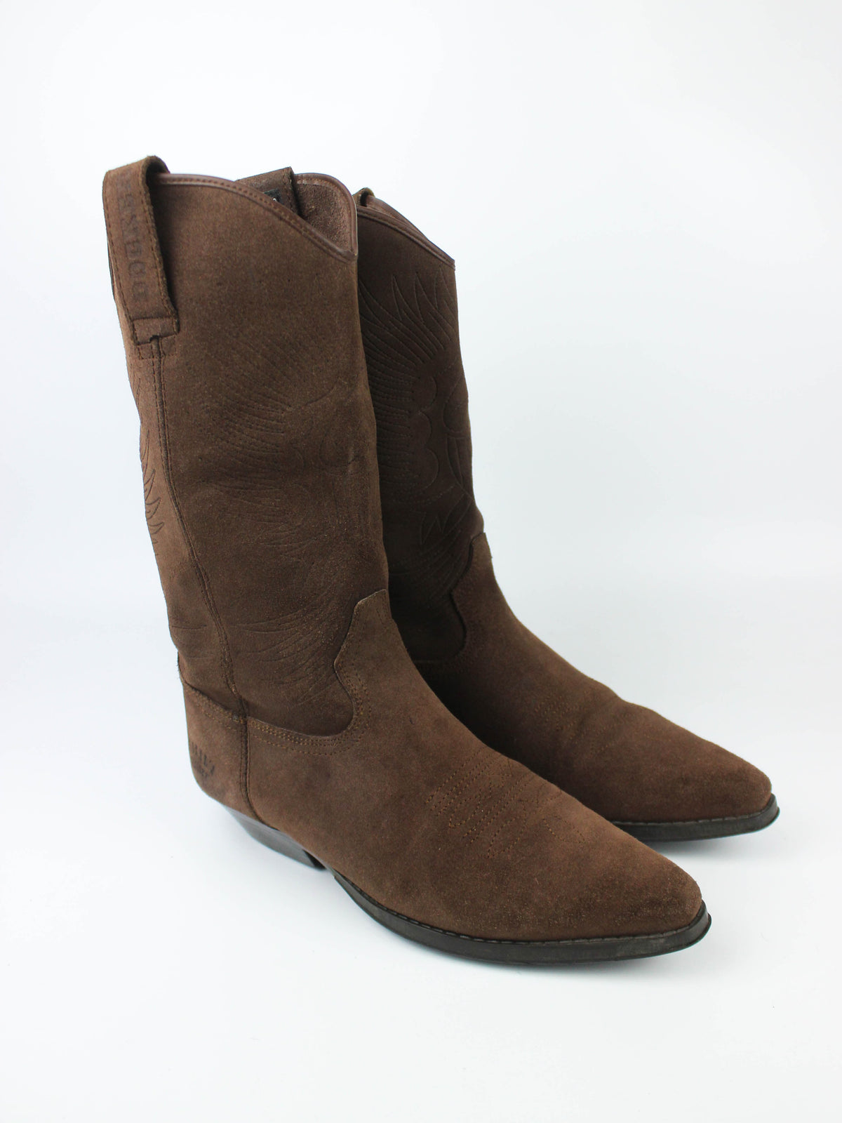 Dockers Brown Suede Tall Riding Boots