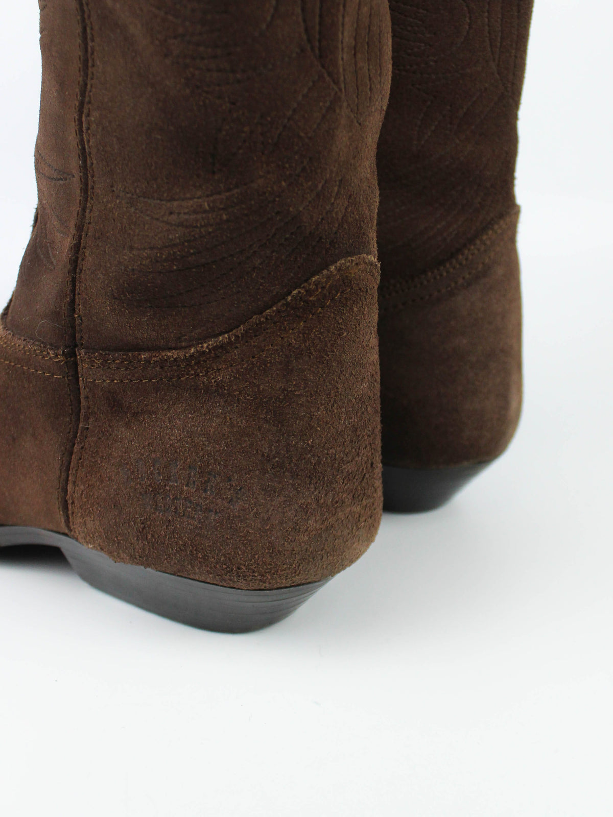 Dockers Brown Suede Tall Riding Boots