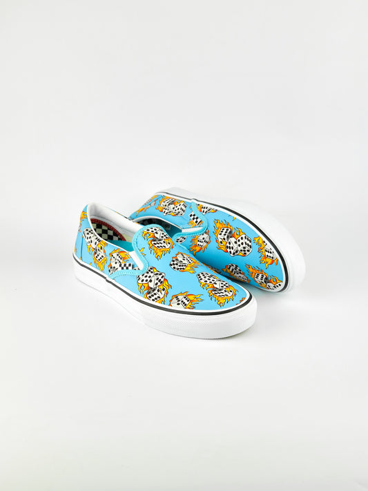 Vans Slip-om Blue Flame Dice