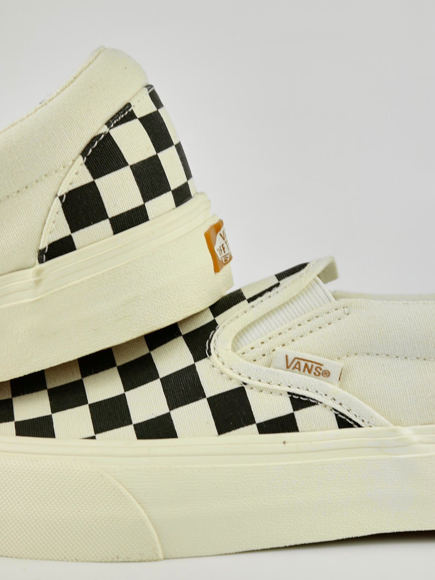 Vans Slip-on Checkerboard Tapered White VR3