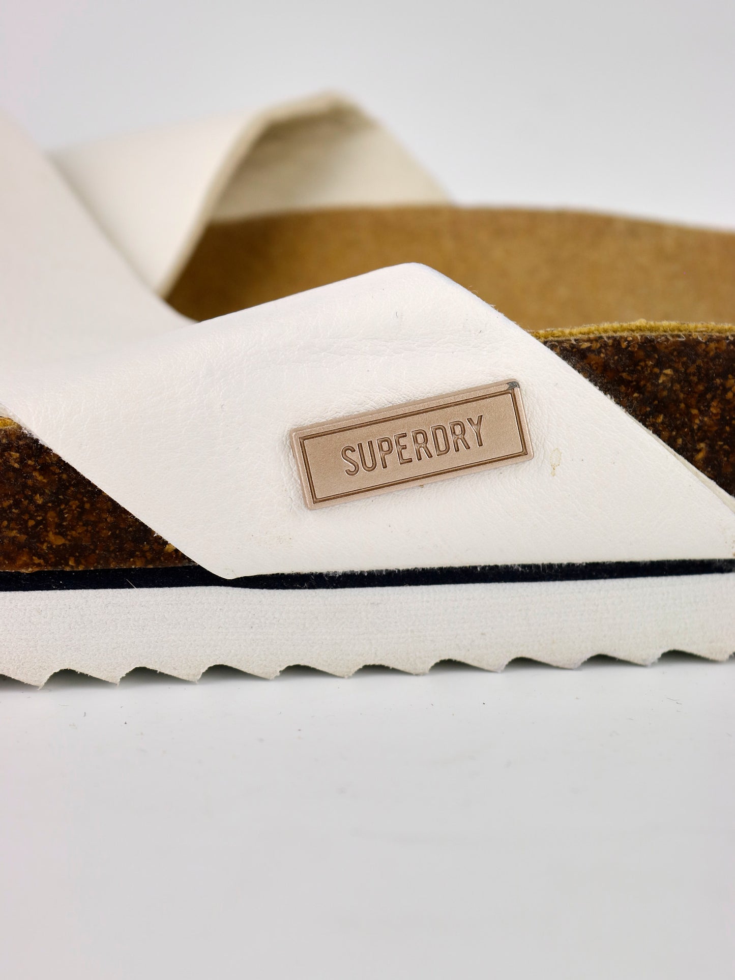 Superdry Luxe White Sliders