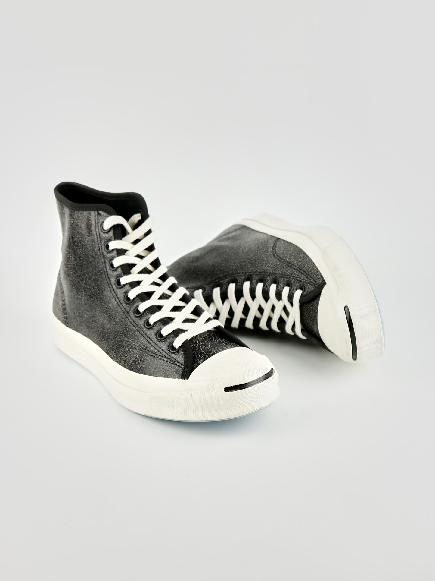 Converse Jack Purcell Suede Mid Grey