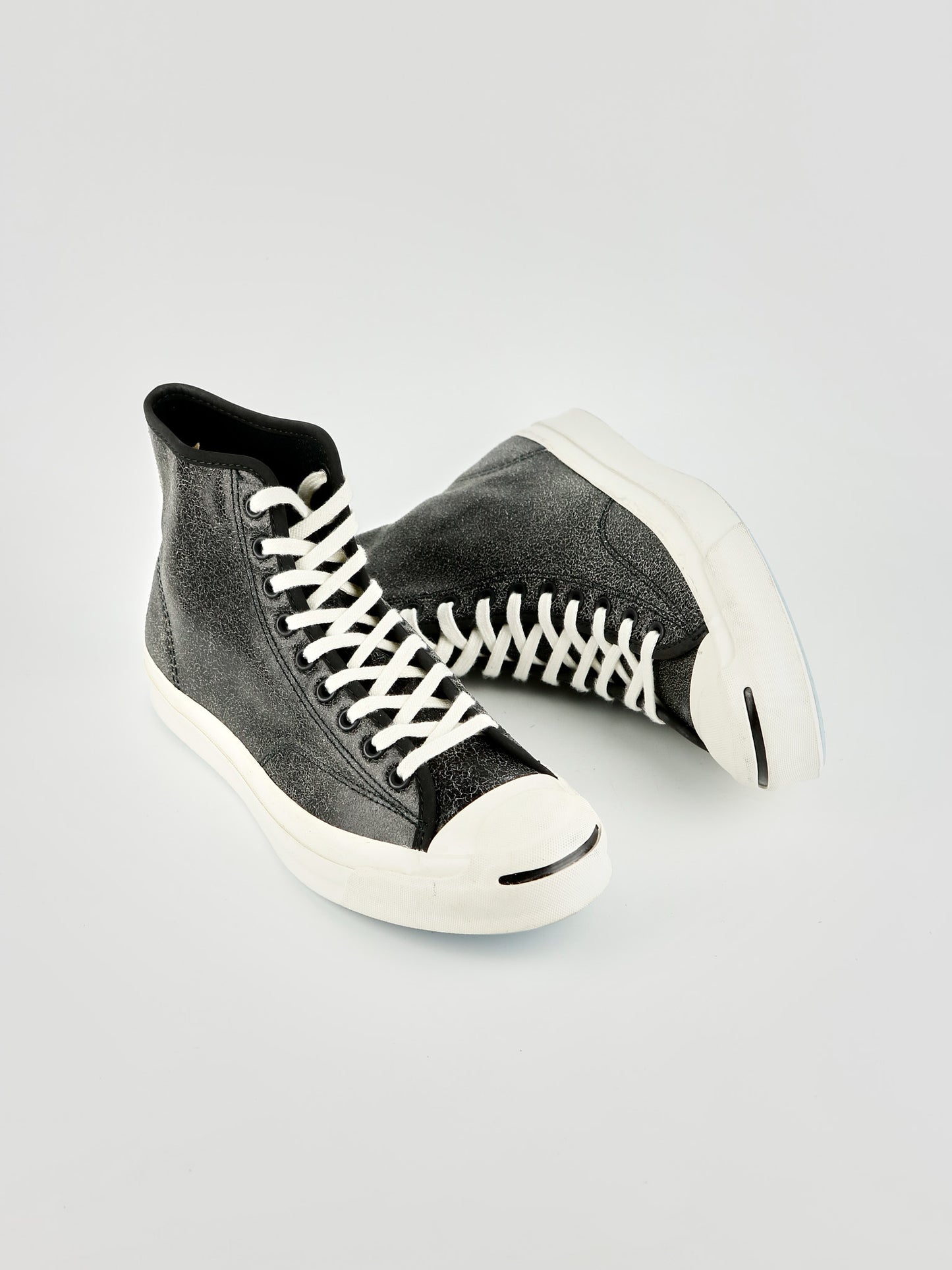 Converse Jack Purcell Suede Mid Grey