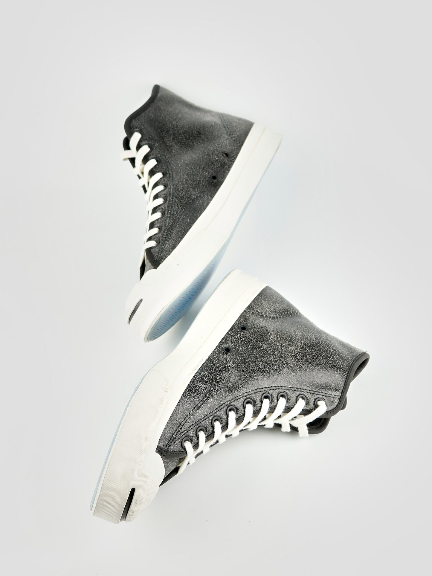 Converse Jack Purcell Suede Mid Grey