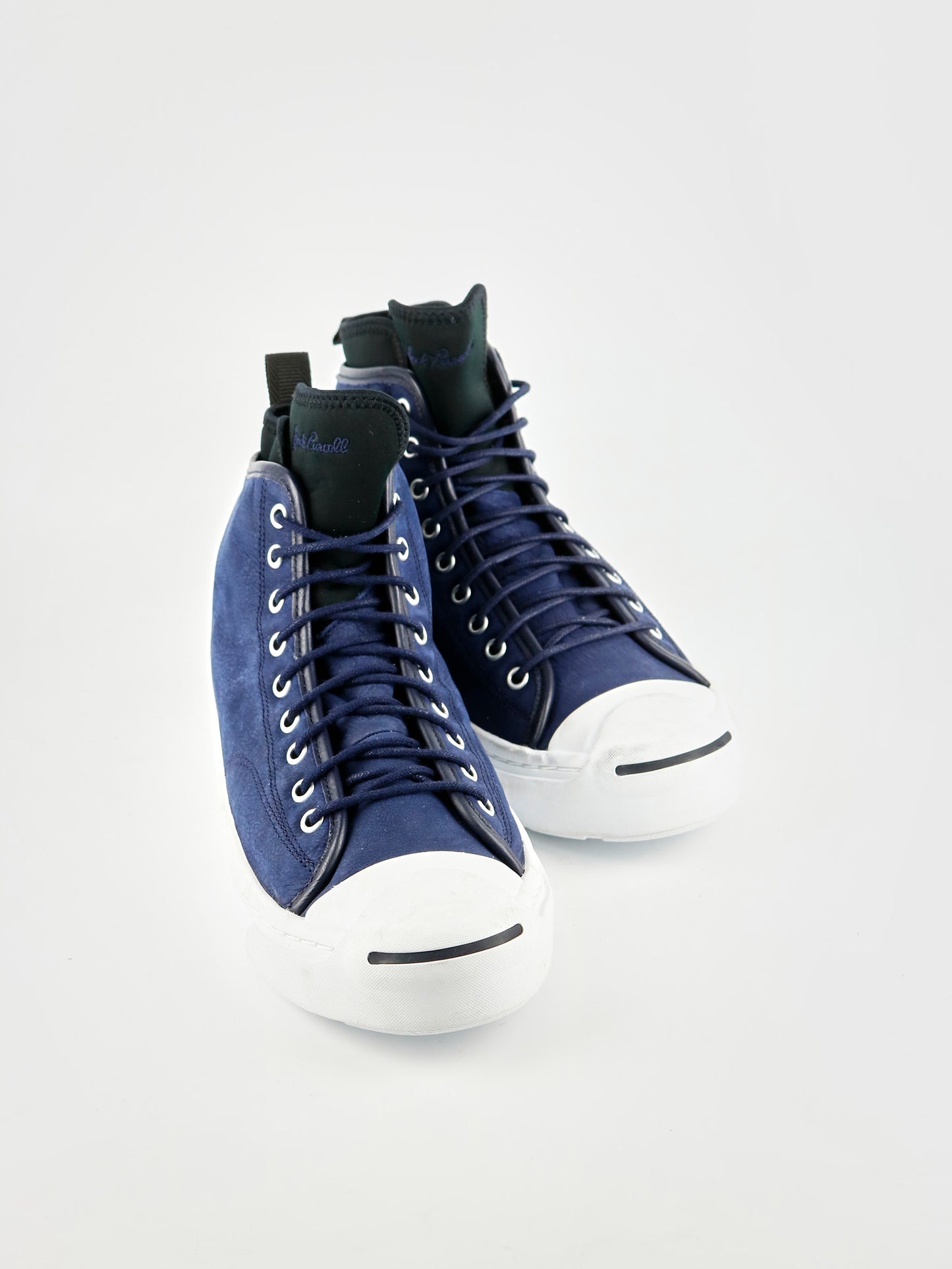 Converse Jack Purcell Suede Mid Blue