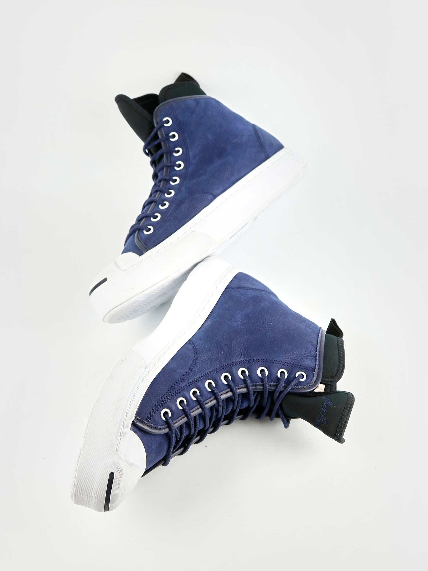 Converse Jack Purcell Suede Mid Blue