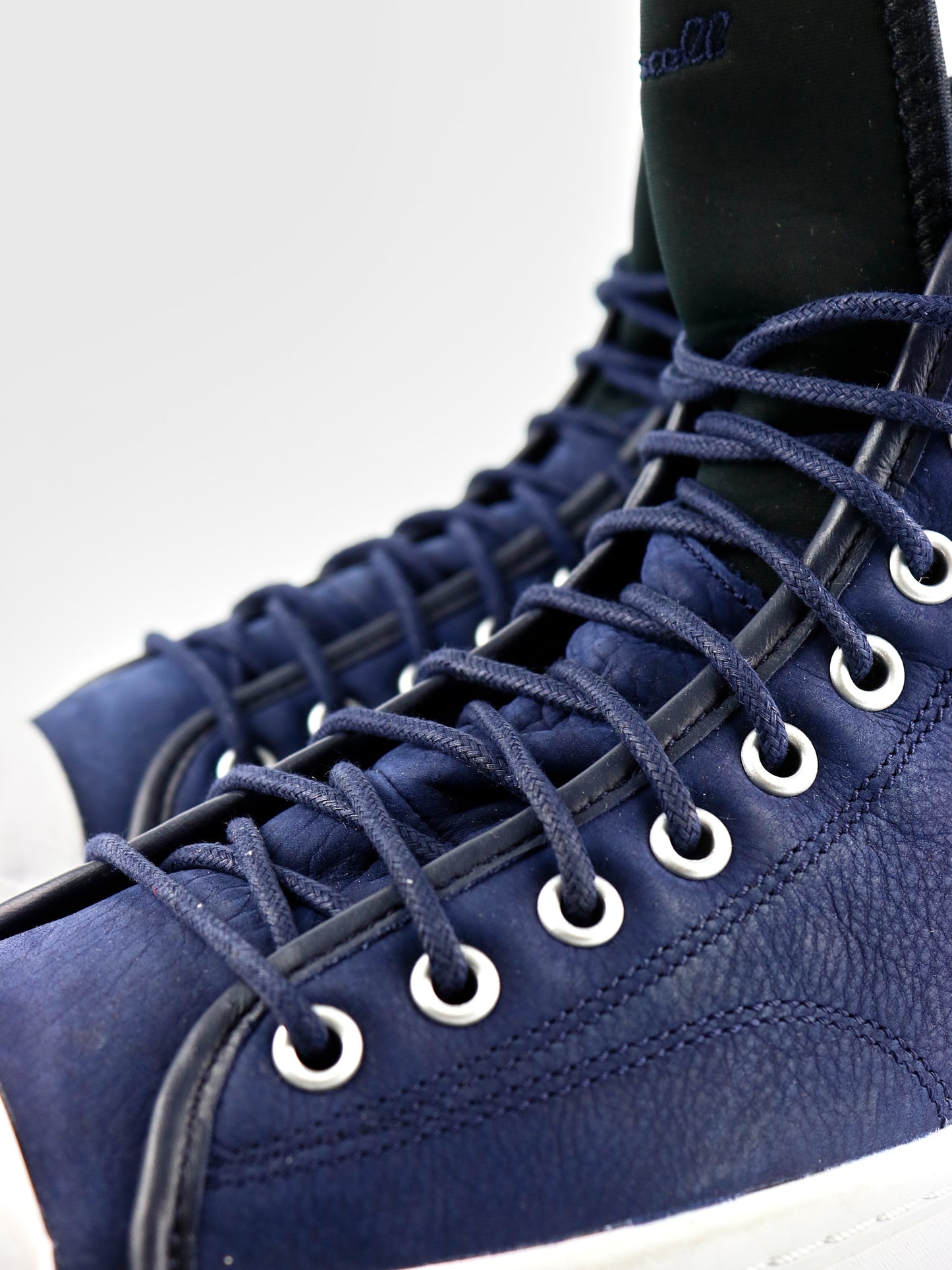 Converse Jack Purcell Suede Mid Blue