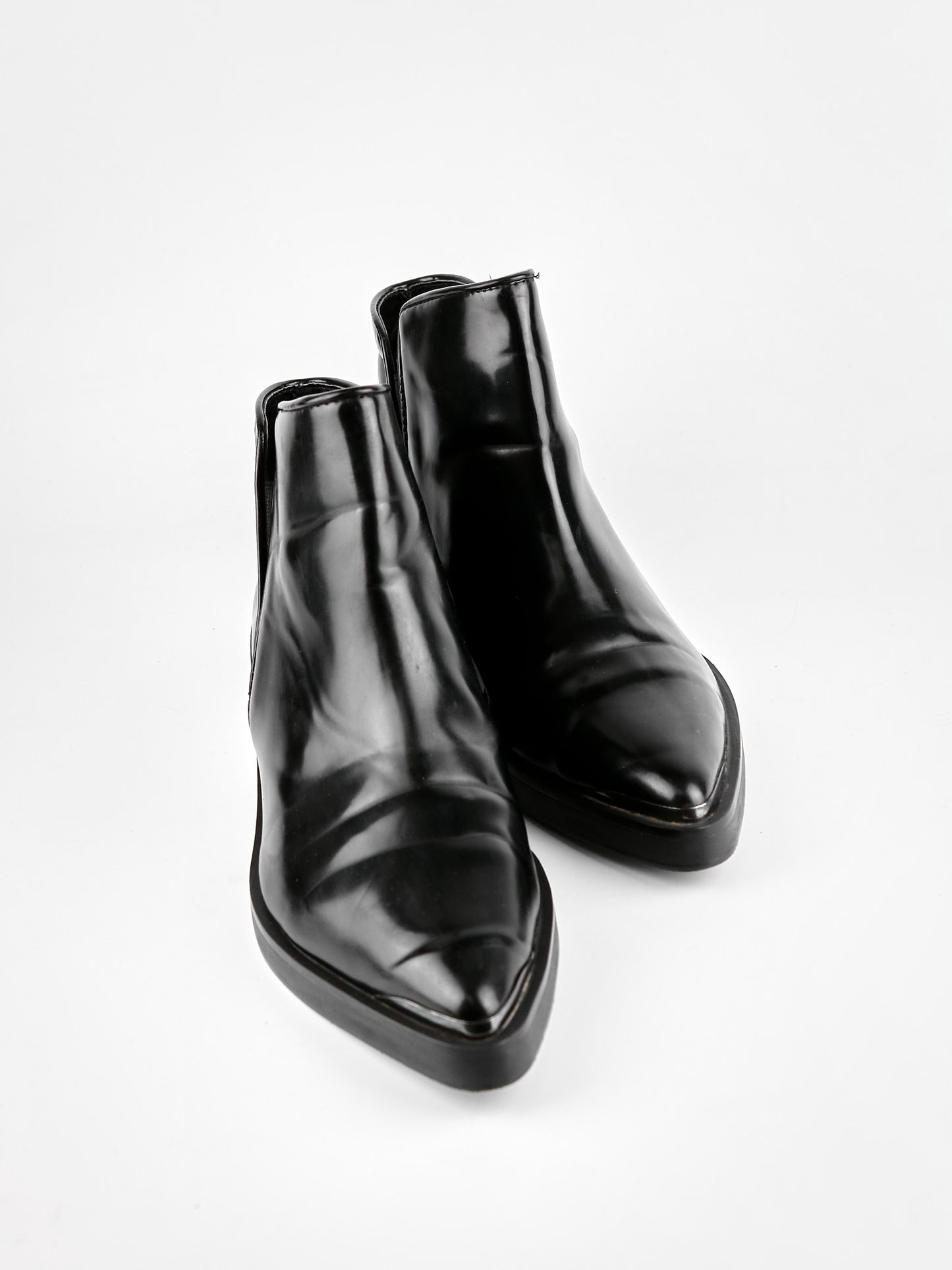 Zara Basic Leather Boots