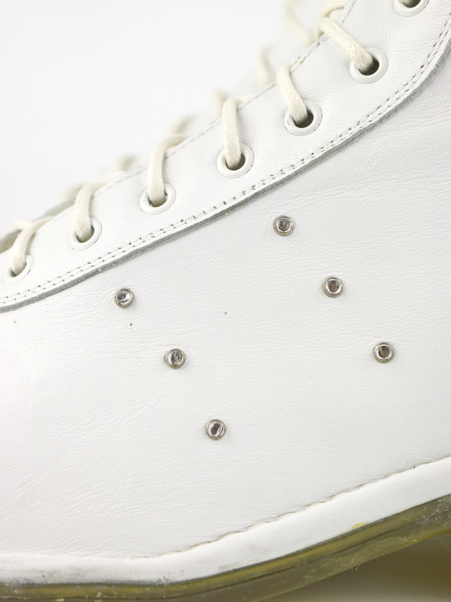 White Leather Vintage Boots